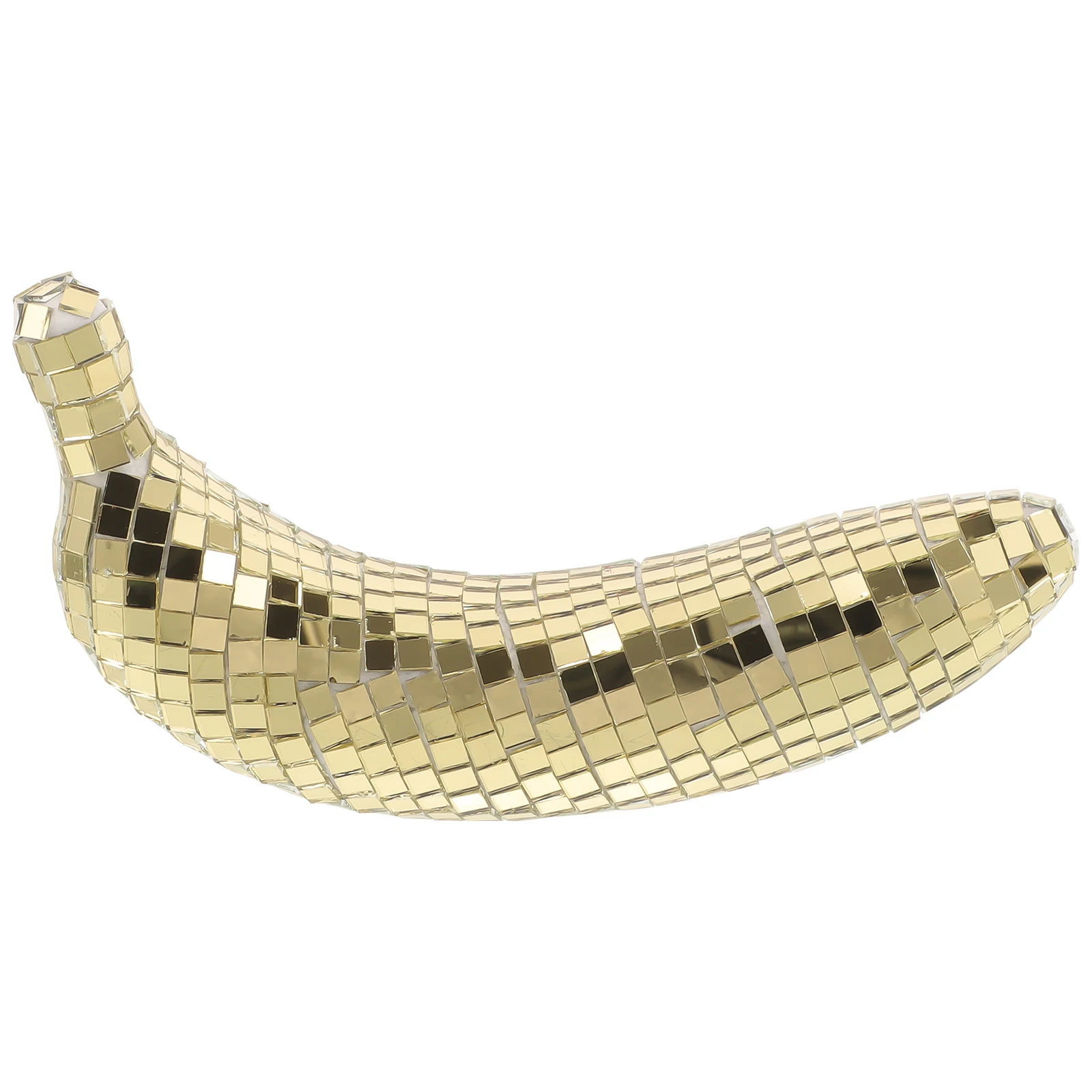 

Disco Style Banana Ornament Disco Party Supply Mirror Reflective Disco Decoration Table Decor Dining Party Photo Prop Desk Decor