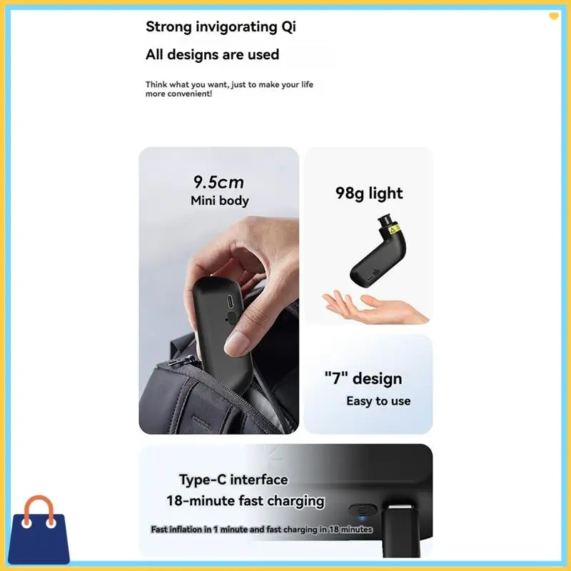 

Efficient Mini Electric Air Pump 100PSI Portable Bike Pump Rechargeable Compressory Tire Inflator For Motorcycle Bicycle Inflato