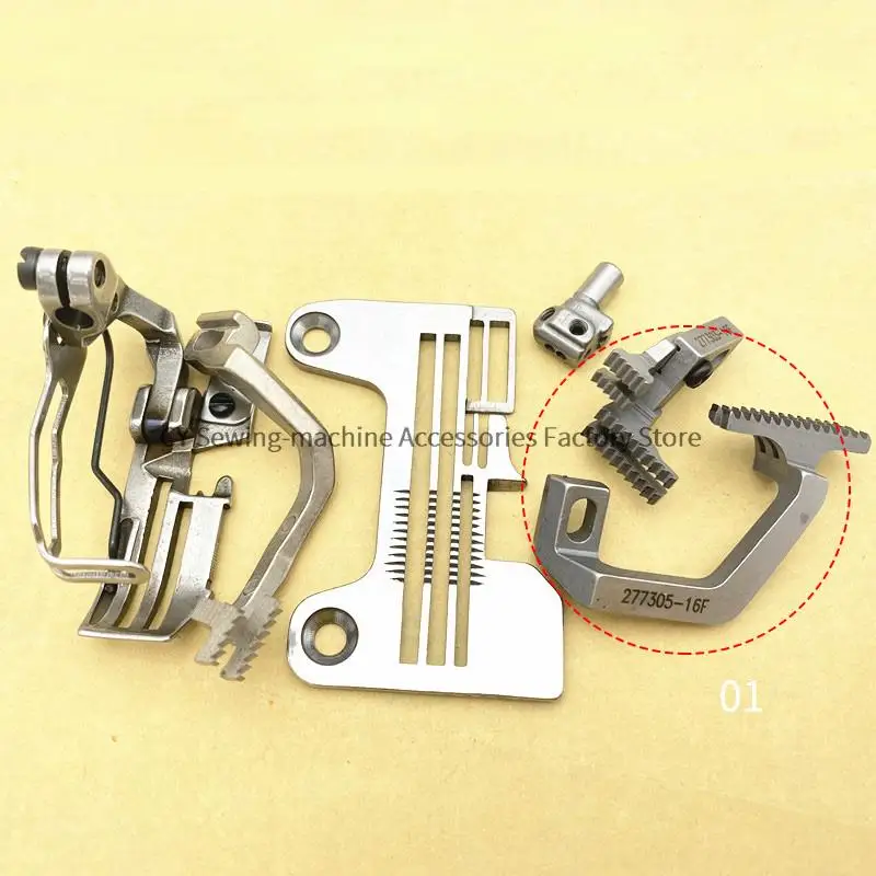 

PEGASUS EXT JACK 798 Overlock Guage Set 4 Threads Needle Plate Presser Foot Feed Dog Needle Clamp Industrial Sewing Machine