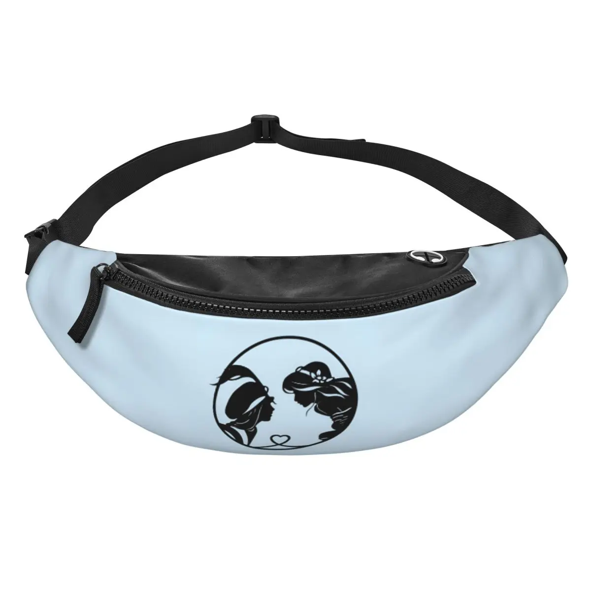 

Custom Cute Cartoon A-Aladdin Fanny Pack Men Women Crossbody Waist Bag for Hiking Phone Money Pouch