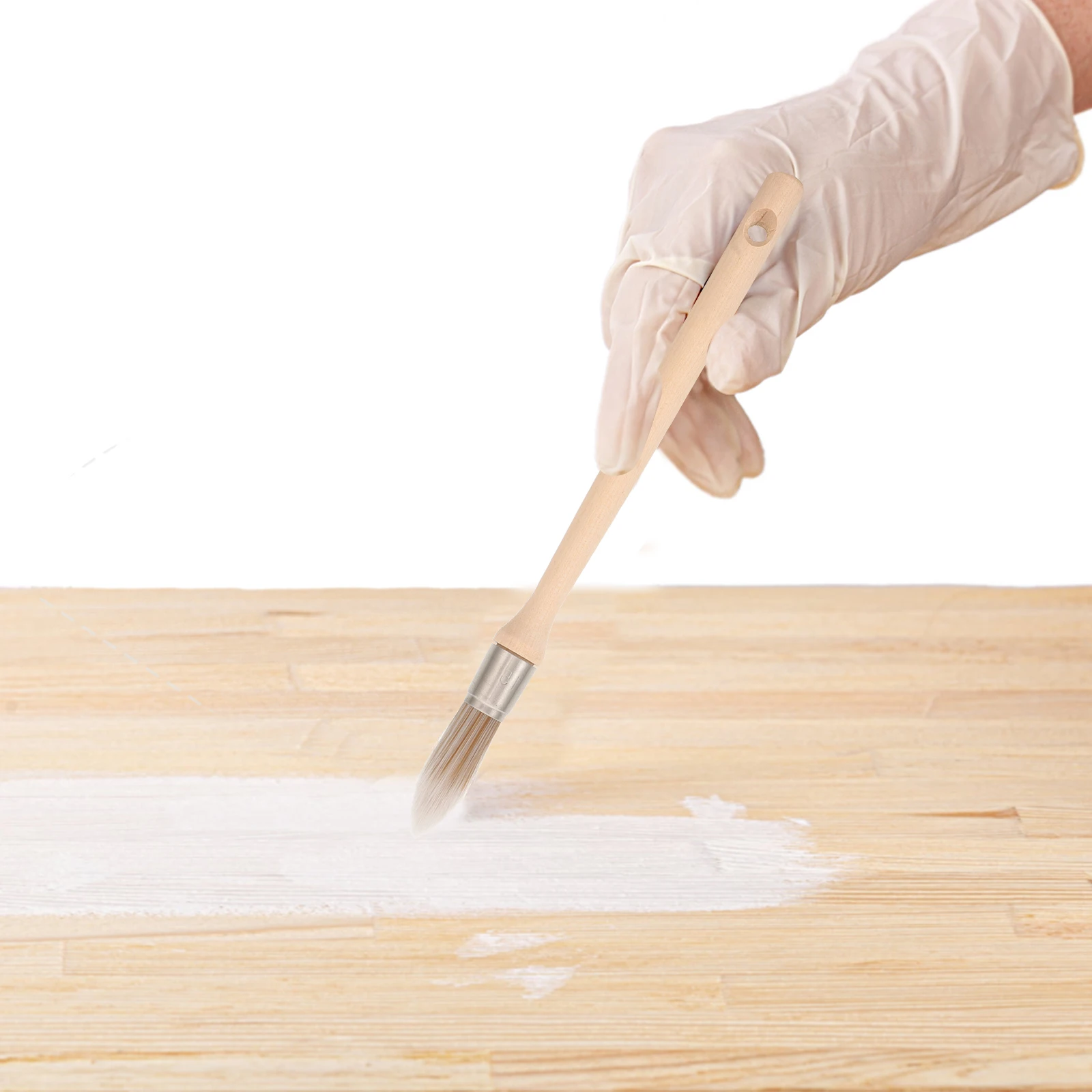 

Premium Wooden Handle Round Paint Small Reusable Portable Brush For Painting Cleaning Fine Craftsmanship Sturdy Ergonomic Design