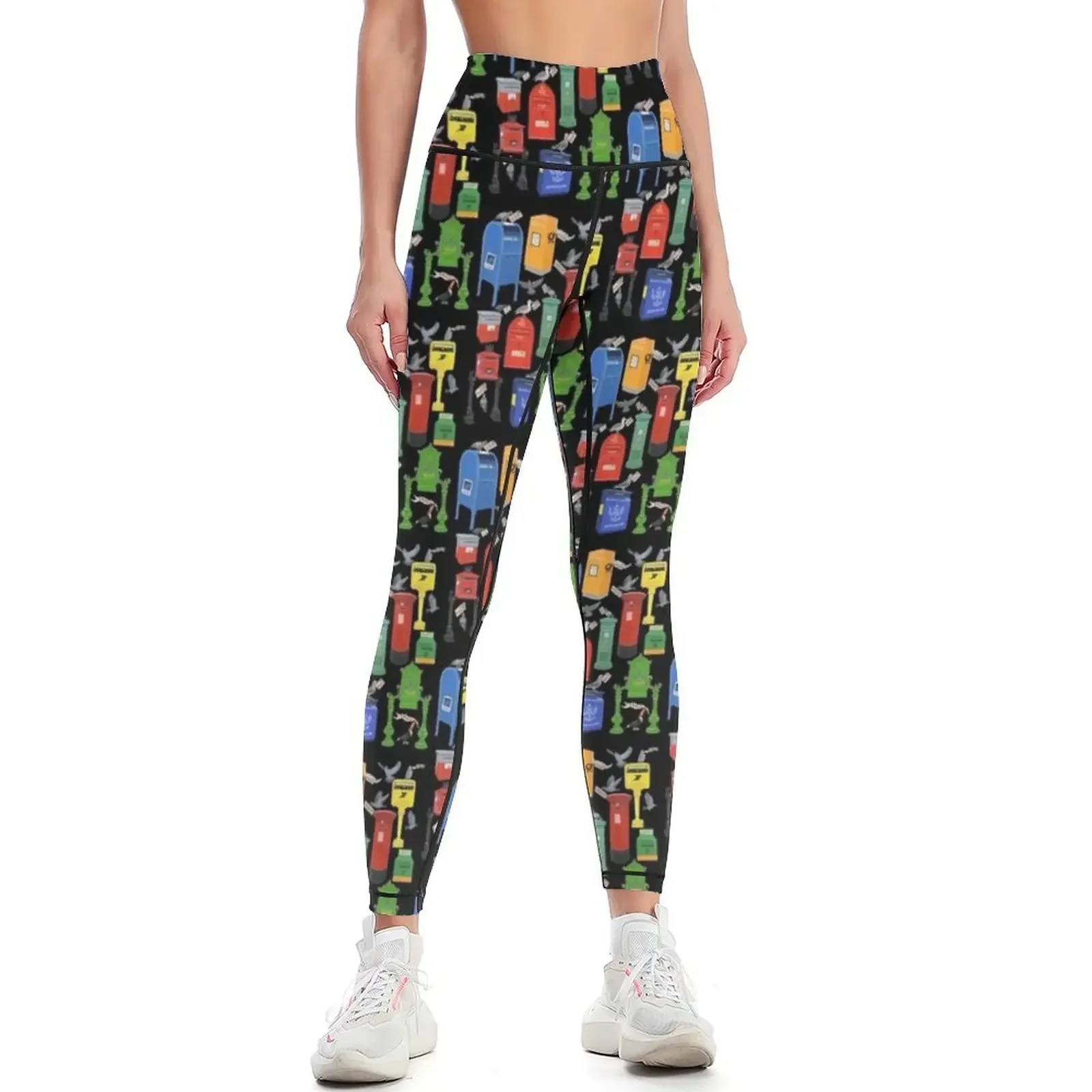 

Mailboxes of the World Leggings gym's sportswear sports shirts gym gym womans harem pants Womens Leggings