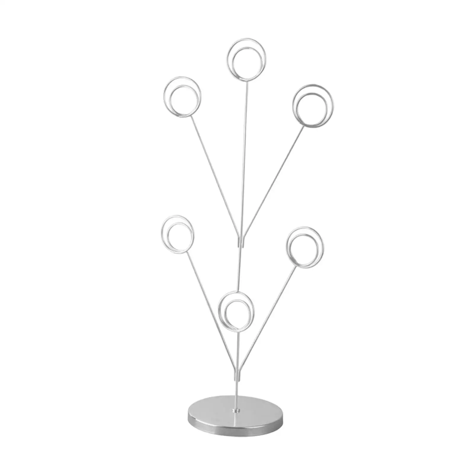 6 Branch Multifunction Family Tree Picture Frame Holder Photo Tree Holder Clip for Wedding Birthday Home Wedding Reception Cards