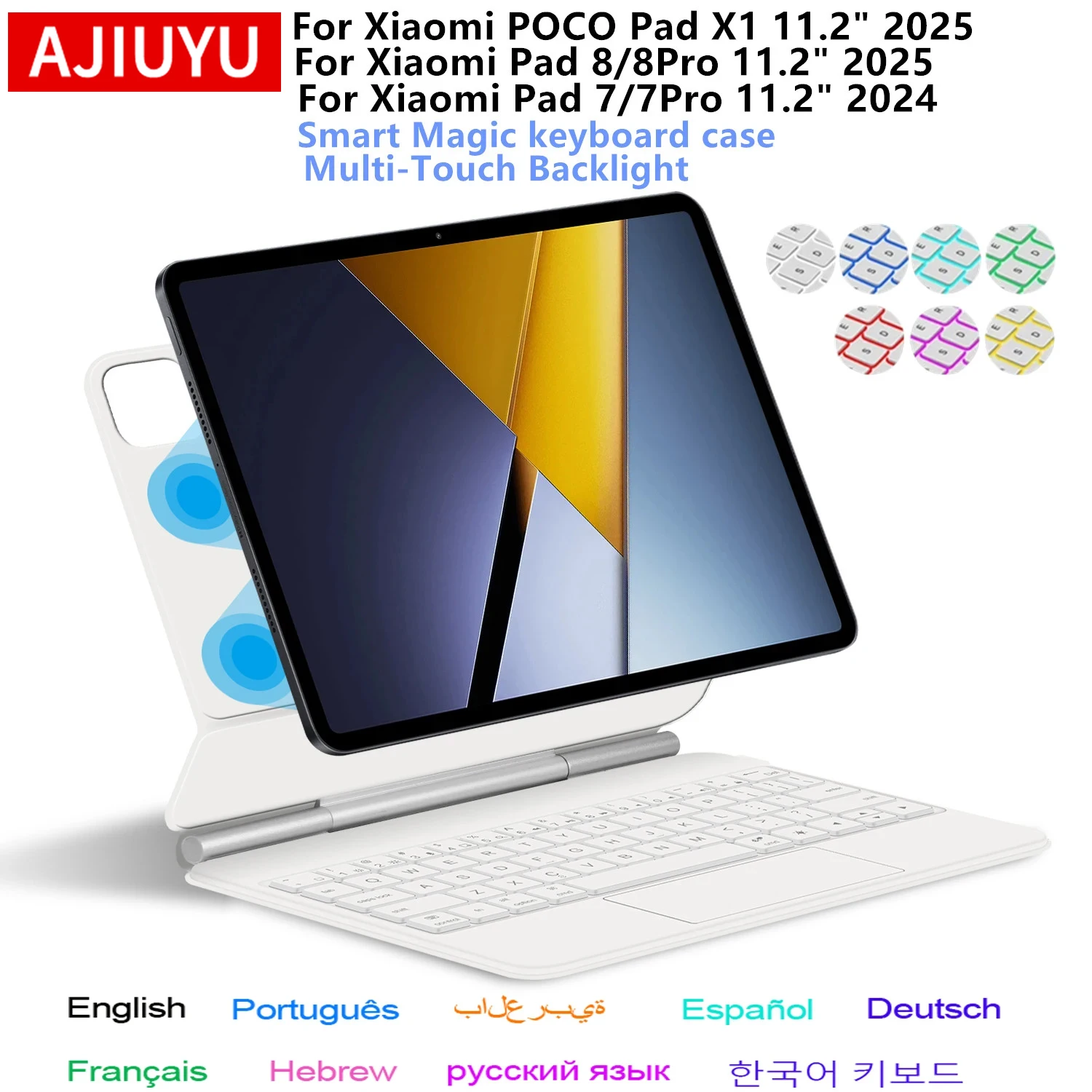 Magic Keyboard Case For Xiaomi Poco Pad X1 11.2