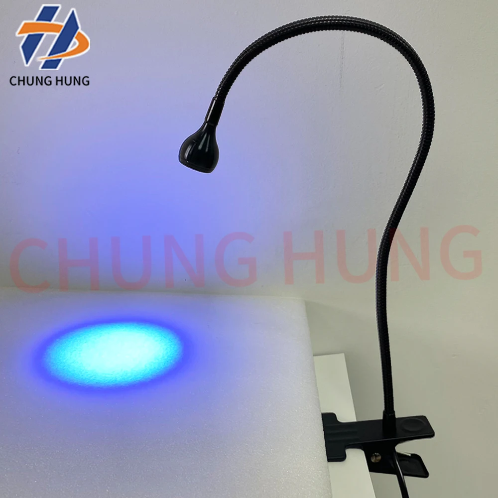 Lampada polimerizzante UV ad alta potenza da 5 W Luce verde per ciglia per unghie Riparazione di telefoni cellulari Adesivo senza ombre per vetro acrilico a base di olio