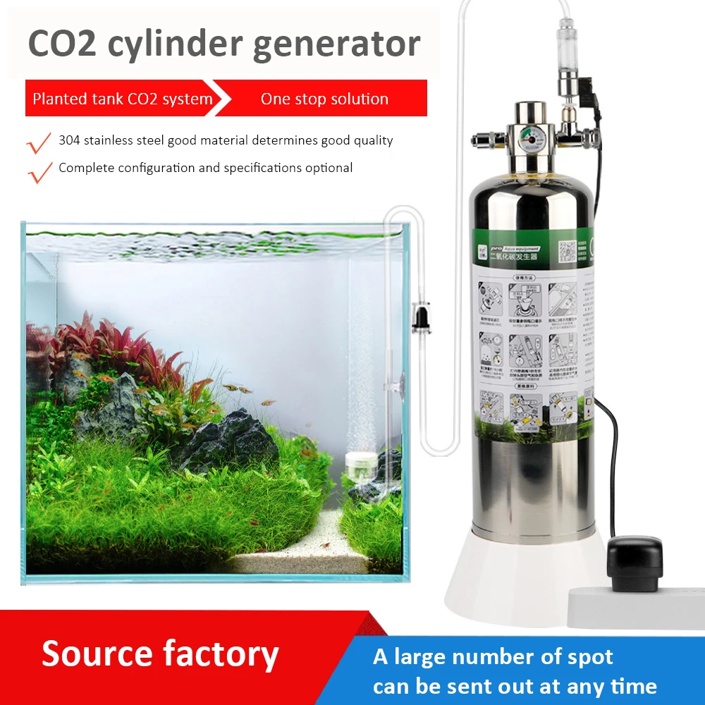 

2.4-liter 601 Standard Electromagnetic Carbon Dioxide Generator Aquarium Steel Cylinder European American Standard CO2 Generator