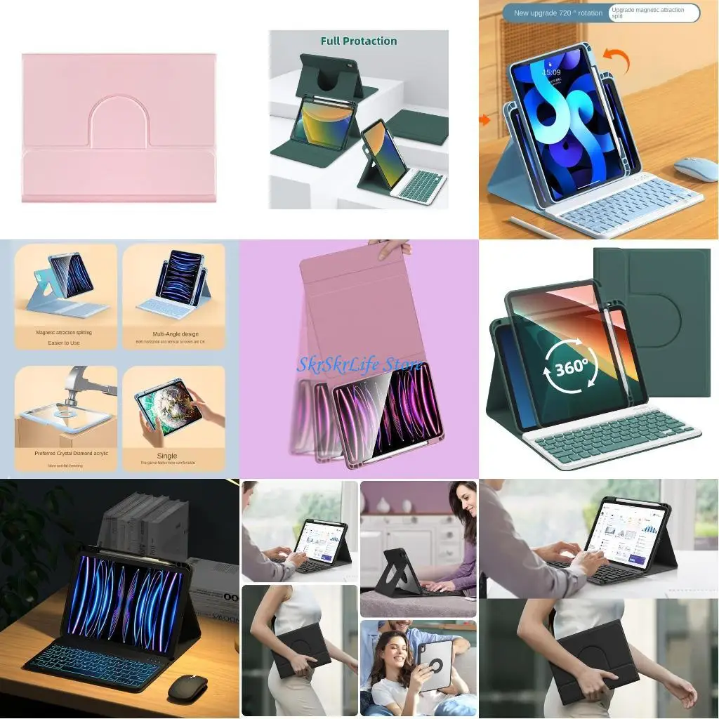 

E65E Bluetooth-compatible Keyboards Wireless Rechargeable Keyboards Keyboards for 11inch 2021 2020 2022 Tablets