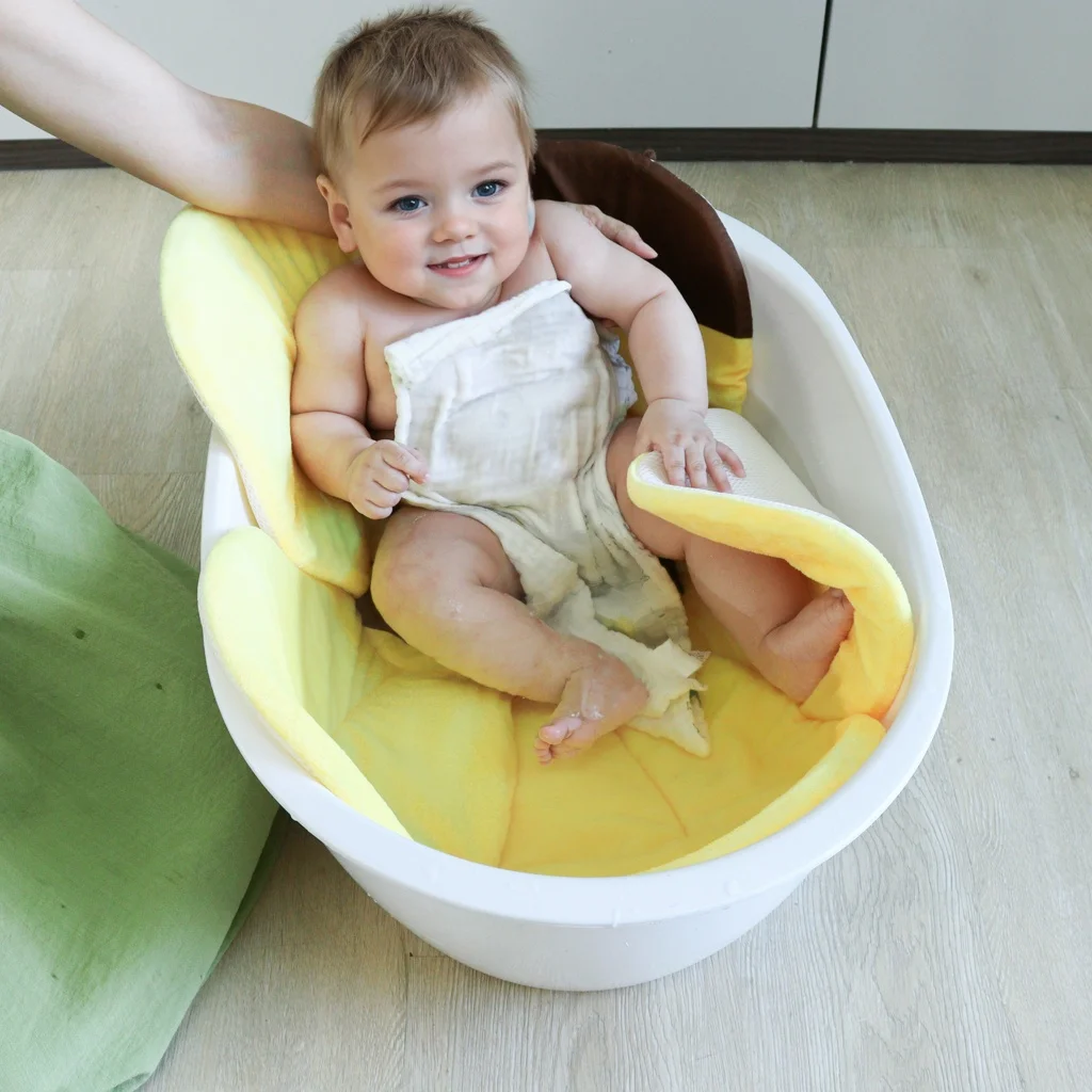 سجادة حمام جديدة على شكل زهرة لعام 2025 مع مقعد بأربعة بتلات، سجادة حمام للأطفال على شكل عباد الشمس، سجادة تسلق للأطفال متعددة الوظائف على شكل زهرة