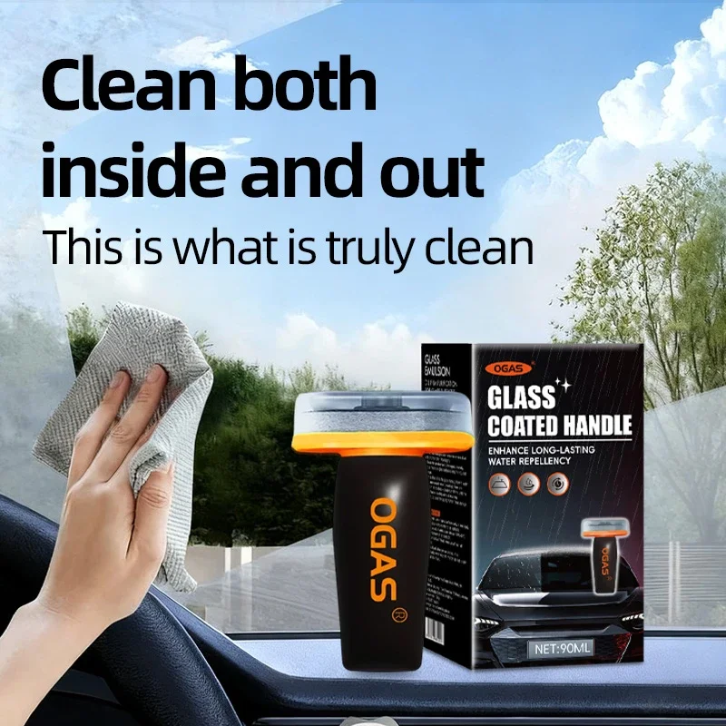 

Мощное средство для очистки автомобильных стекол, водоотталкивающее покрытие против дождя и тумана, средство для удаления масляной пленки с автомобильных стекол, 90 мл