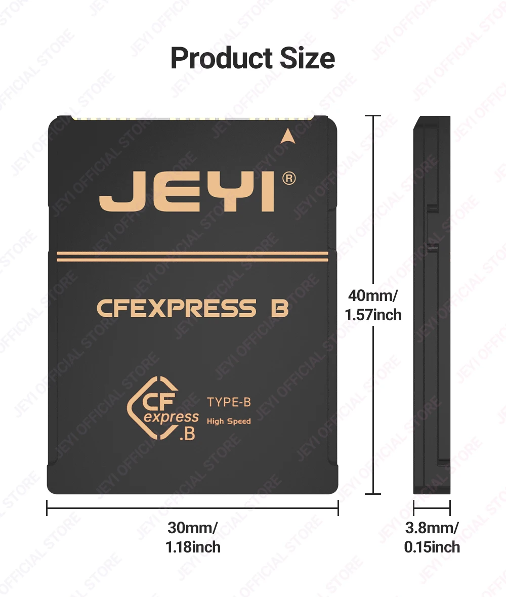 JEYI 2230 M.2 NVMe SSD auf CFE Typ-B-Adapter aus reinem Kupfer, Erweiterungsspeicher CFexpress-Karte für NIKON Z6/Z7/Z8/Z9/D6, CANON R3/R5C – Detail 13