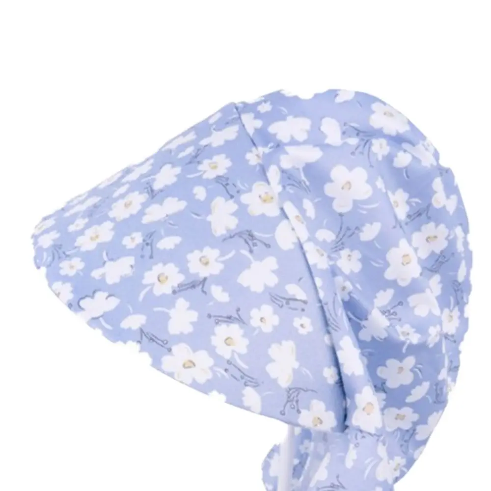 

Floral Print Summer Protective Cover Anti-UV Breathable Sunscreen Caps Adjustable Windproof Women's Beach Hat Travel