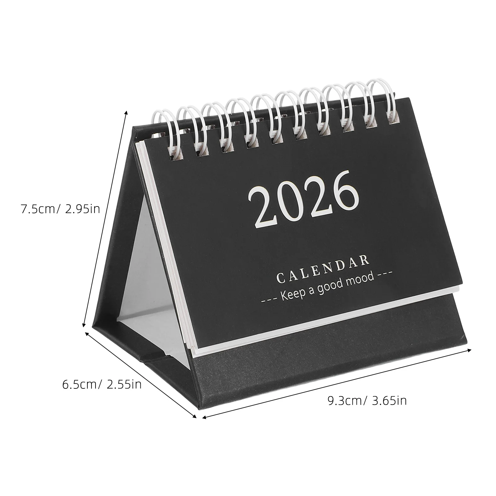 Mini Desktop Small Standing Monthly Table Thick Paper Foldable Office Home Planner Decorative For Daily Scheduling 2026 Year