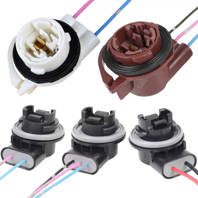 Brake Light Socket Led Bulb Adapters Base Connector For Turn Light Auto Electrical Pre-Wired Harness Sockets Car Accessories