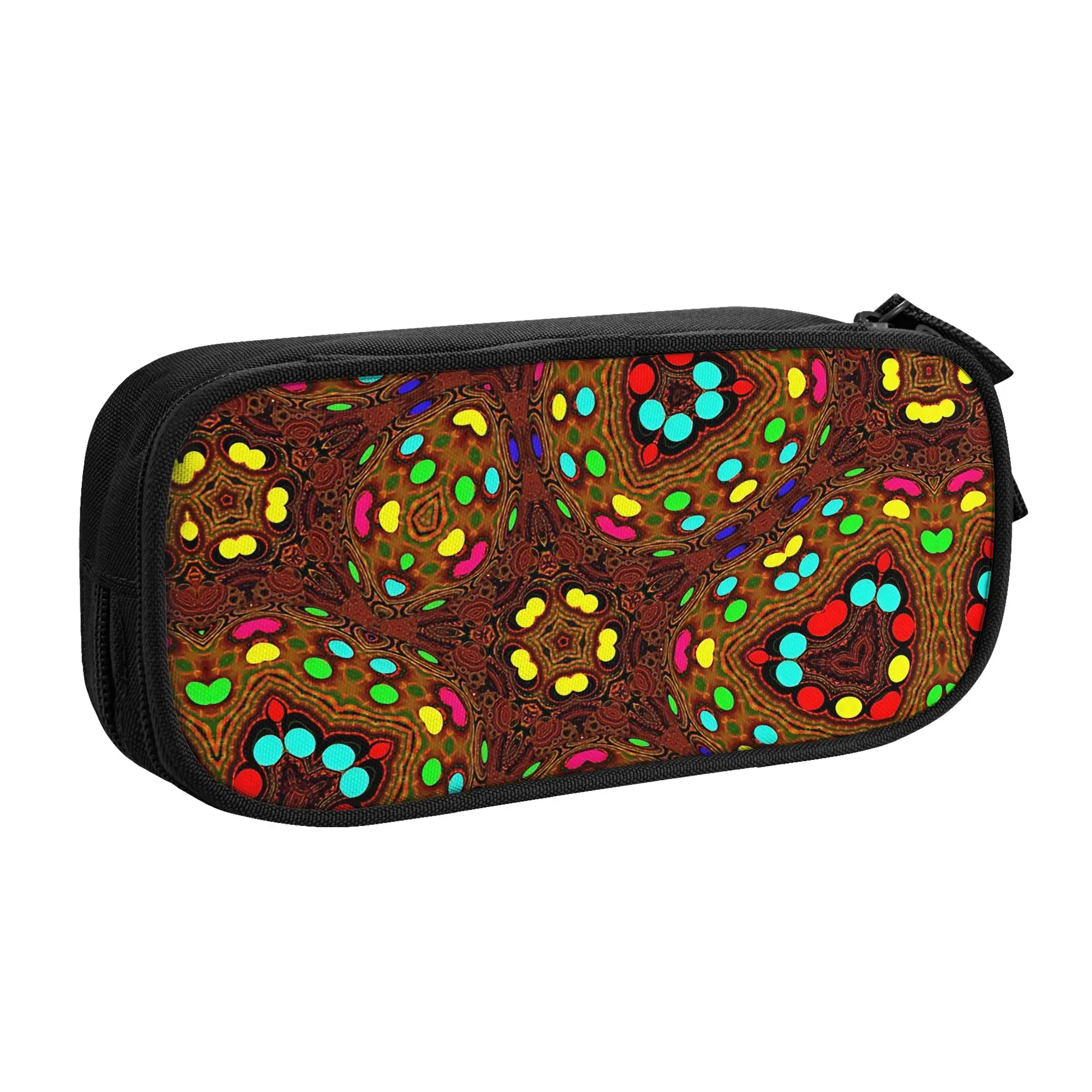 

1 piece Stylish round sugar Pencil Case Teen Pen Bag Smarties School Stationery Bag
