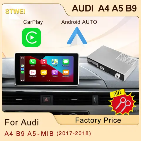 자동차 모듈 상자 AUDI A4 A5 B9 미러 링크 AirPlay Autolink Navi 기능 용 무선 CarPlay 안드로이드 자동 모듈