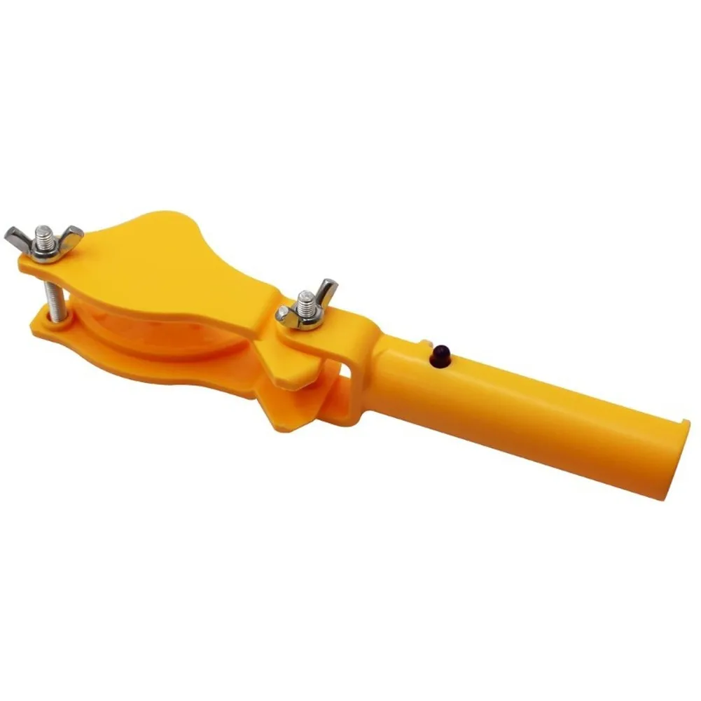 

Pool Pole Holder V-Clamp Bracket Yellow Plastic Support For Swimming Pool Accessories Maintenance Tool