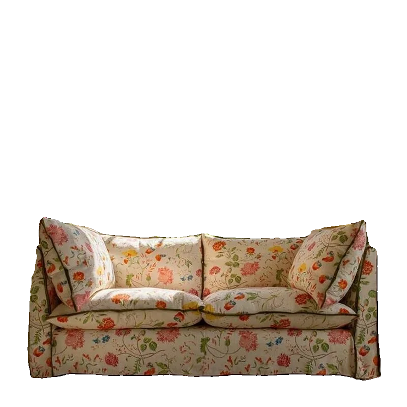 

Sofa small apartment, American country, retro peony