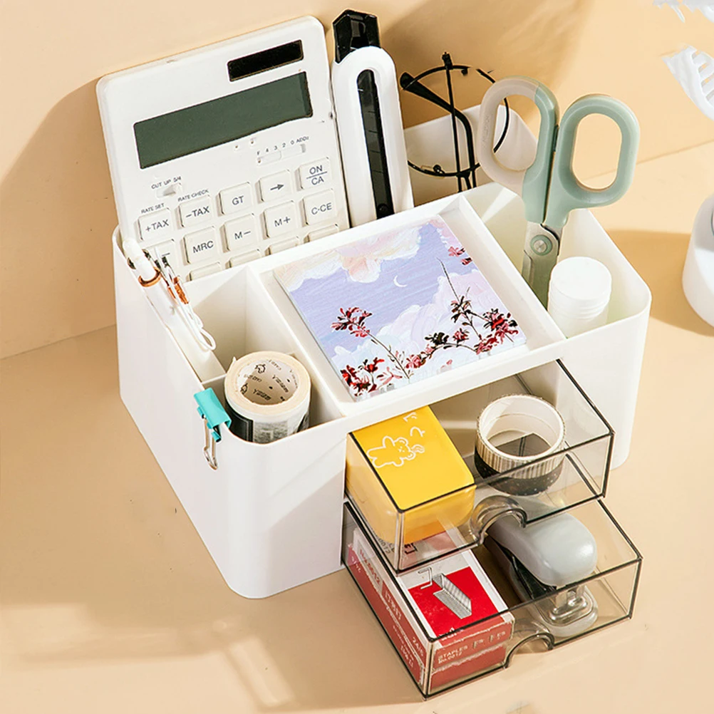 

Sturdy Drawer Storage Box Desktop Organizer Material Stationery Holder Bedroom Sundries Container Lightweight