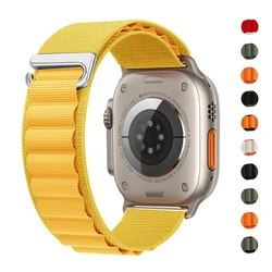 Alpine Strap For Apple watch Ultra band 49mm 45mm 44mm 42mm 40mm 41mm 44 mm Nylon bracelet correa iWatch series 9 8 SE 5 4 7 6 2