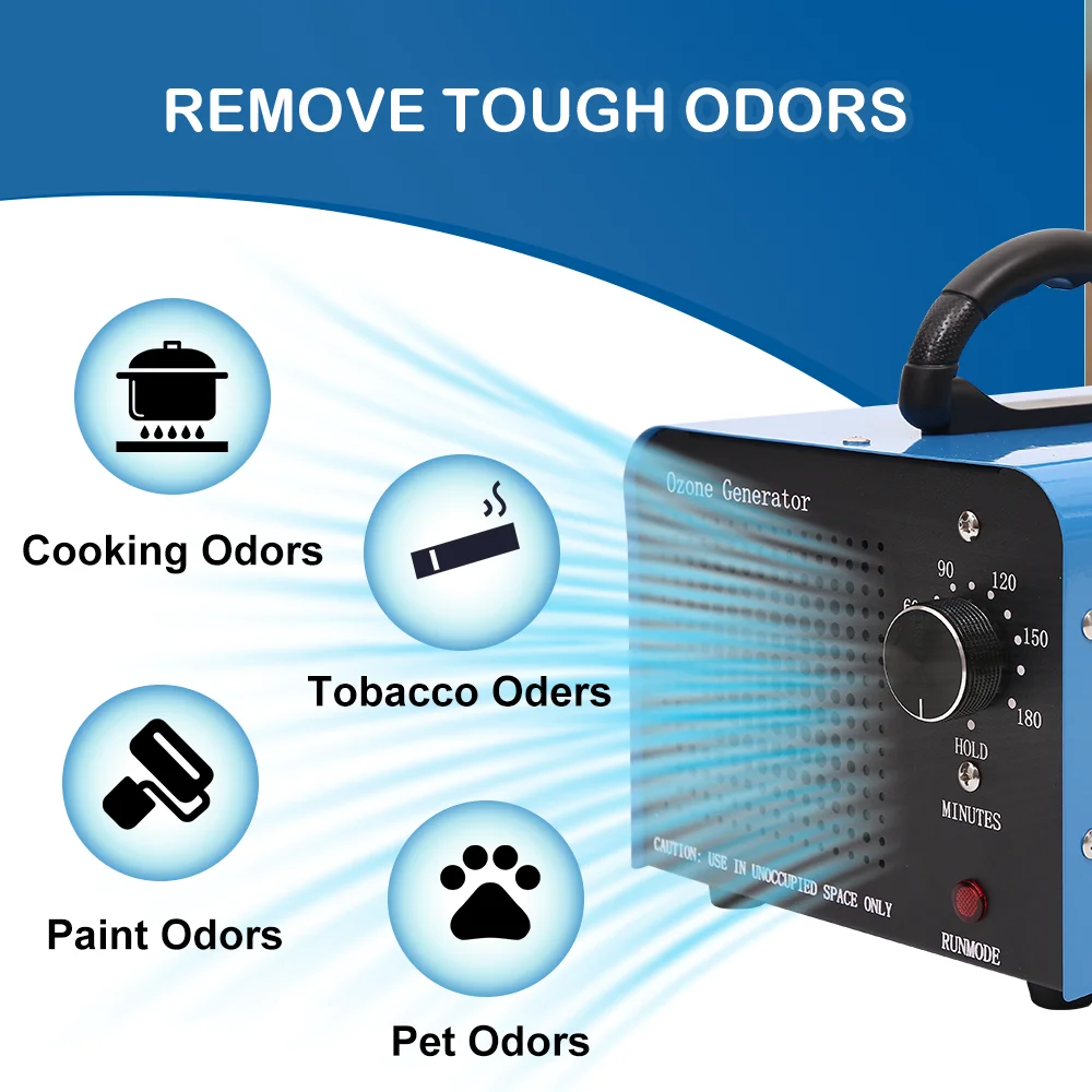 Ozone Generator 60000mg/h Ozone Machines for Home and Commercial Use Car Basement Offices Smoke and Pet Room