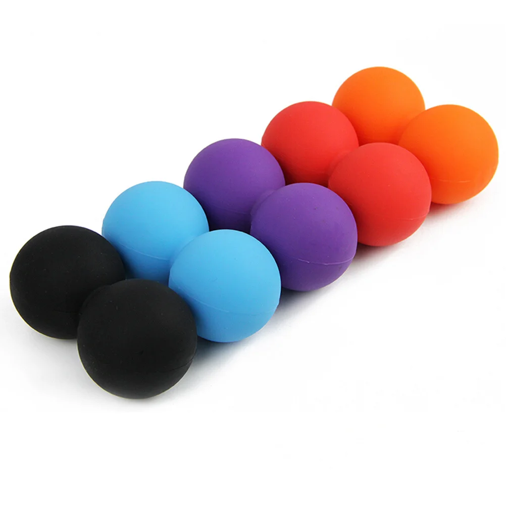 

Фиолетовый массажный шарик с арахисовым шариком, триггерная точка, миофасциальный релиз, снятие стресса мышц тела, двойные массажные шарики, улучшение крови