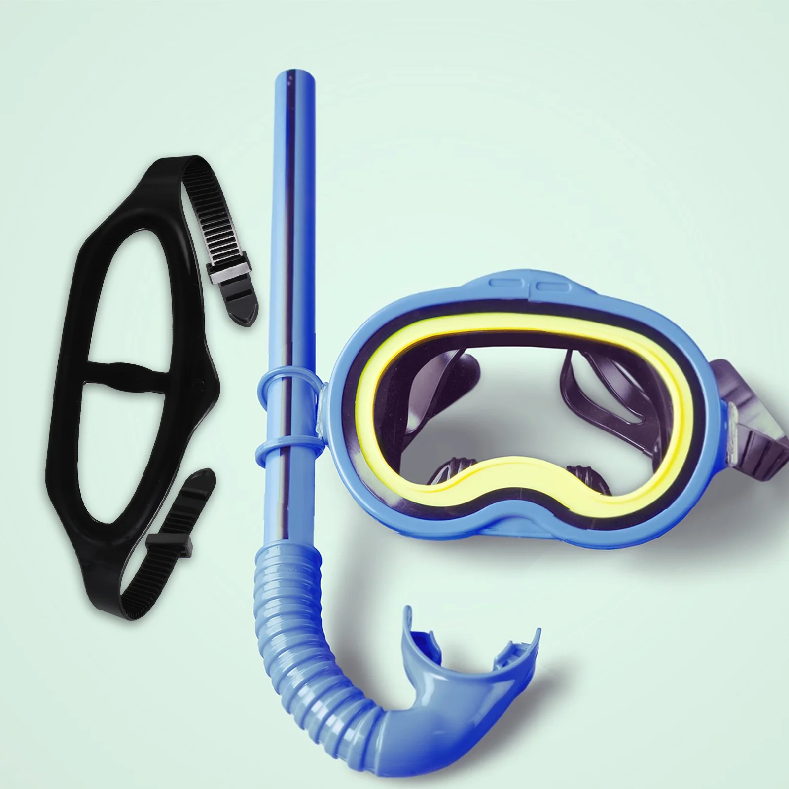 

2Pcs Silicone Strap Replacement Adjustable Scuba Diving Swimming Snorkel Mask Headband Comfortable Soft