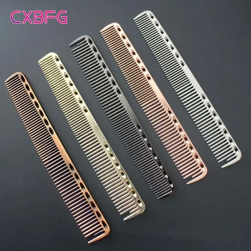 New Space Aluminuml Hair Comb Pro Hairdressing Combs расческа Hair Cutting Dying Hair Brush Barber Tools Salon Accessaries