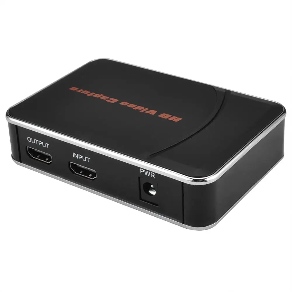 ljc new HDMI Video Capture Card Standalone FHD 1080p30 with Loop Out Support Microphone in for Game Medical Ezcap