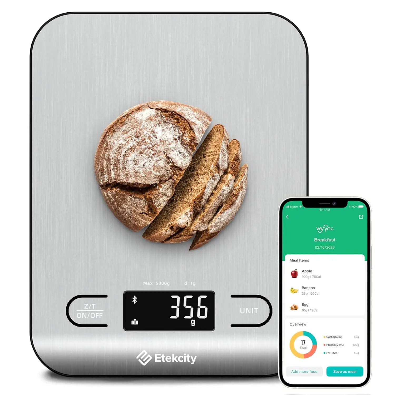 Meal Prep Keto - Digital Food Nutrition Scale, Grams &