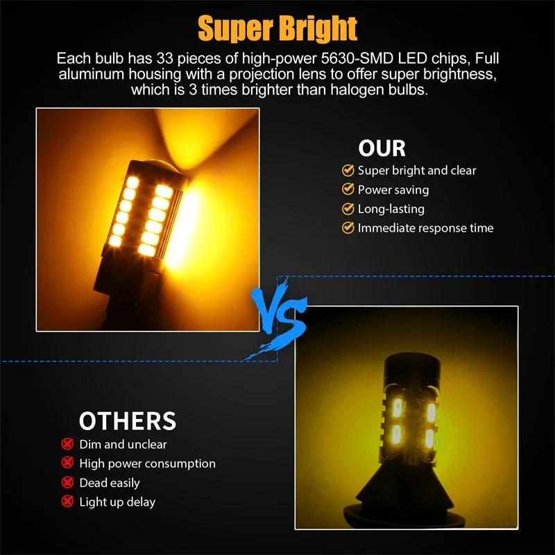 4PCS Led 3157 3156 …