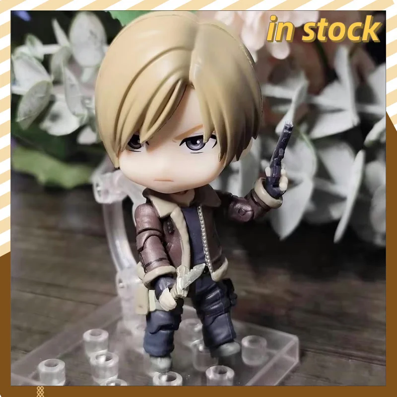 10cm Resident Evil 4 Remake 2337 Leon S. Kennedy Q Version Action Dolls Anime Pvc Model Children Birthday Christmas Toys Gifts