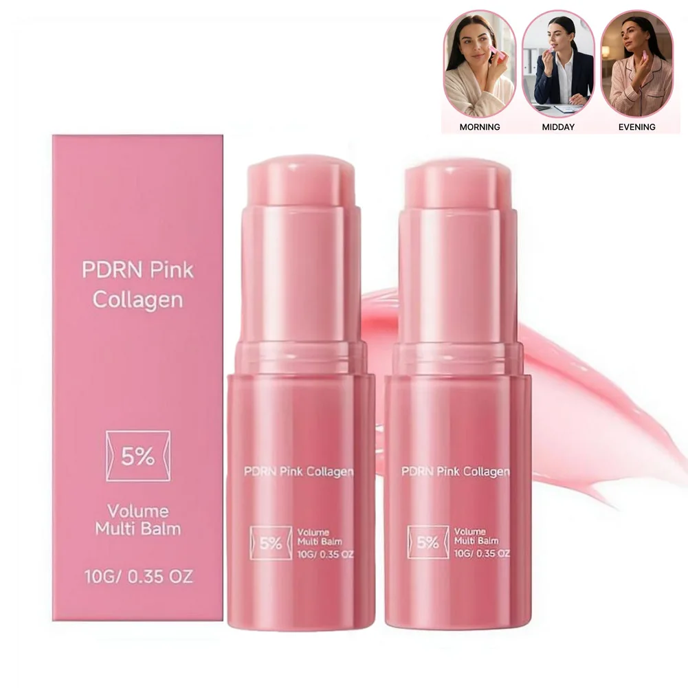 Collagen Volume Bounce Multi Balm For Lip Face Moisturizing Stick Moisture Under Eye Brightener Glow Korea Skin Care