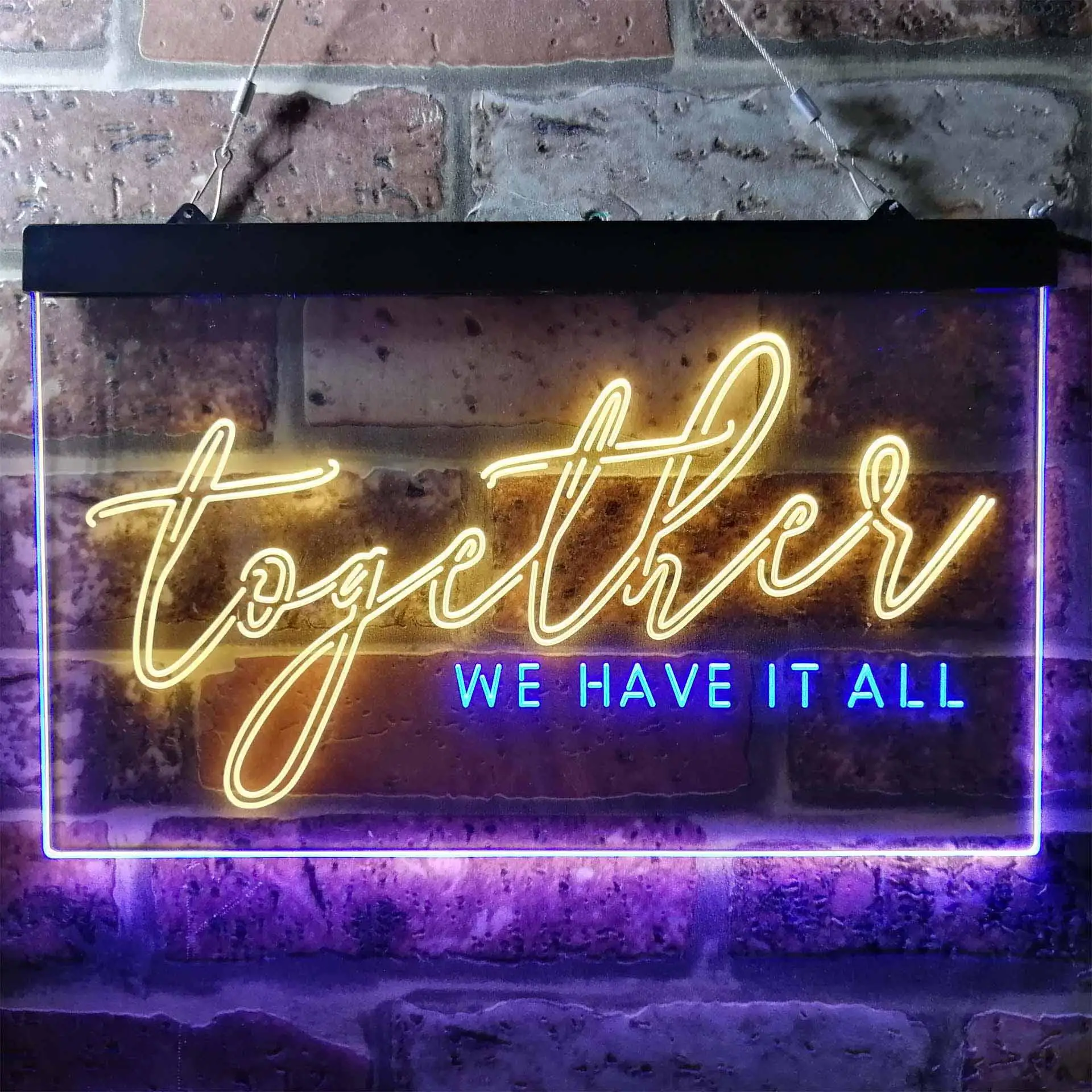 Together we Have it All Dual Color Led Neon Sign st6-i3760