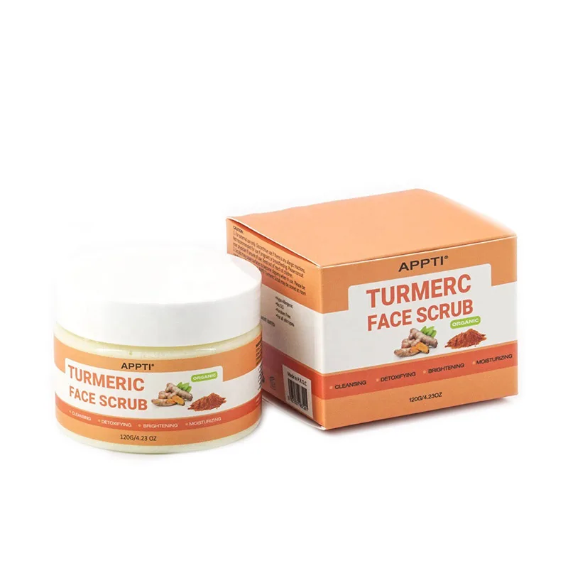 120g Ginger Paste Turmeric Exfoliating Blackheads Cleansing Pores Facial Body Scrub Any Skin Moisturizing Shrink Pores Unisex