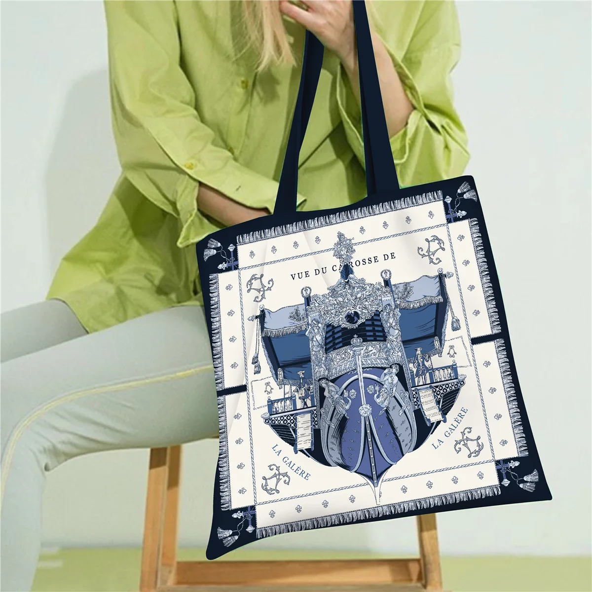 

Korean Version of The New Sailboat Student Carrying Book Bag Shoulder Bag Large Capacity Fashion Canvas Bag Women's Hand Cloth