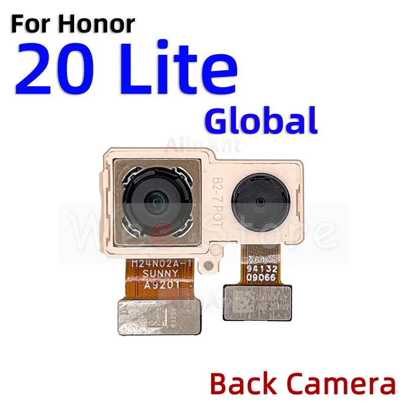 AiinAnt Front Camera Rear Main Back Camera Flex Cable For Huawei Honor 20 Lite Pro 20i 20s View 20 V20 Phone Parts