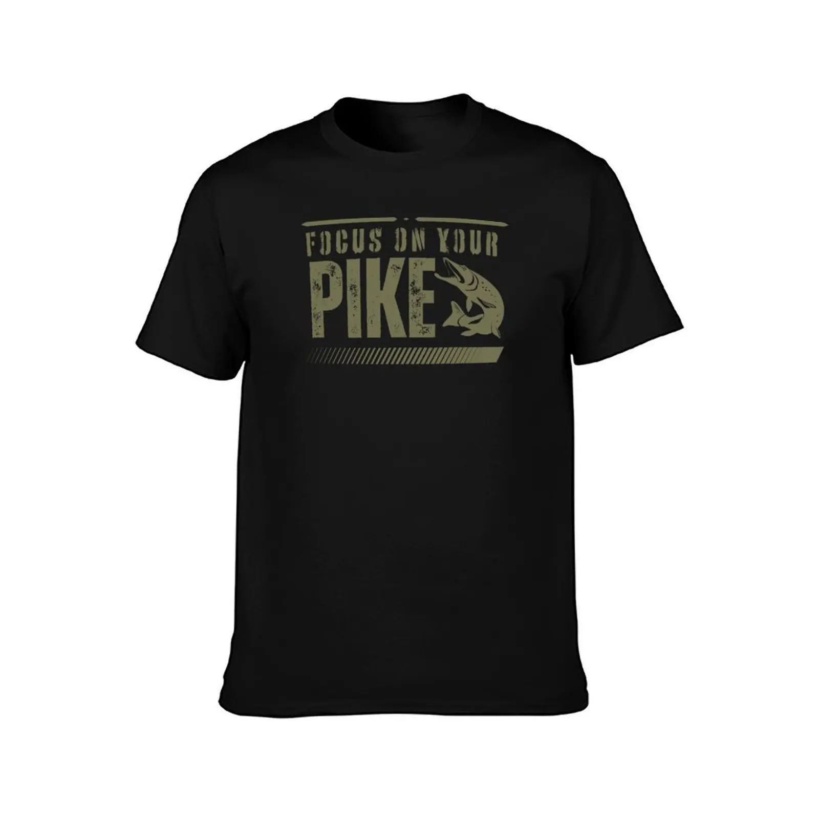 Focus on pike Fishing motivation Pike fishing T-Shirt new edition tops plus size tops mens t shirt graphic