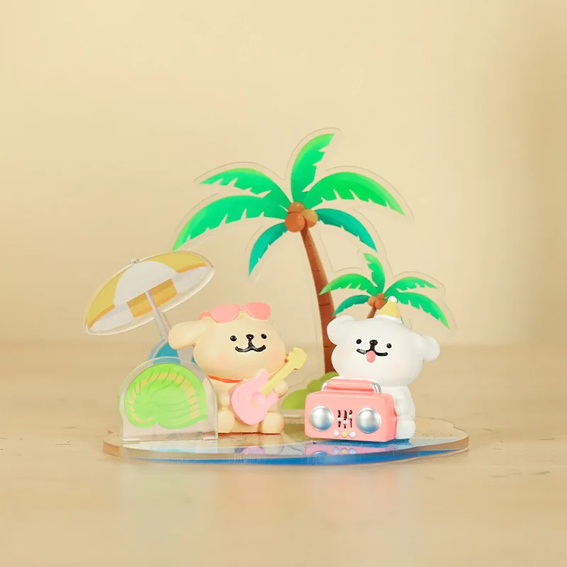 Nuova scatola cieca Lucky Dog Line Art - Regalo souvenir di nozze Kawaii per ragazze/damigelle d'onore Simpatico arredamento da scrivania