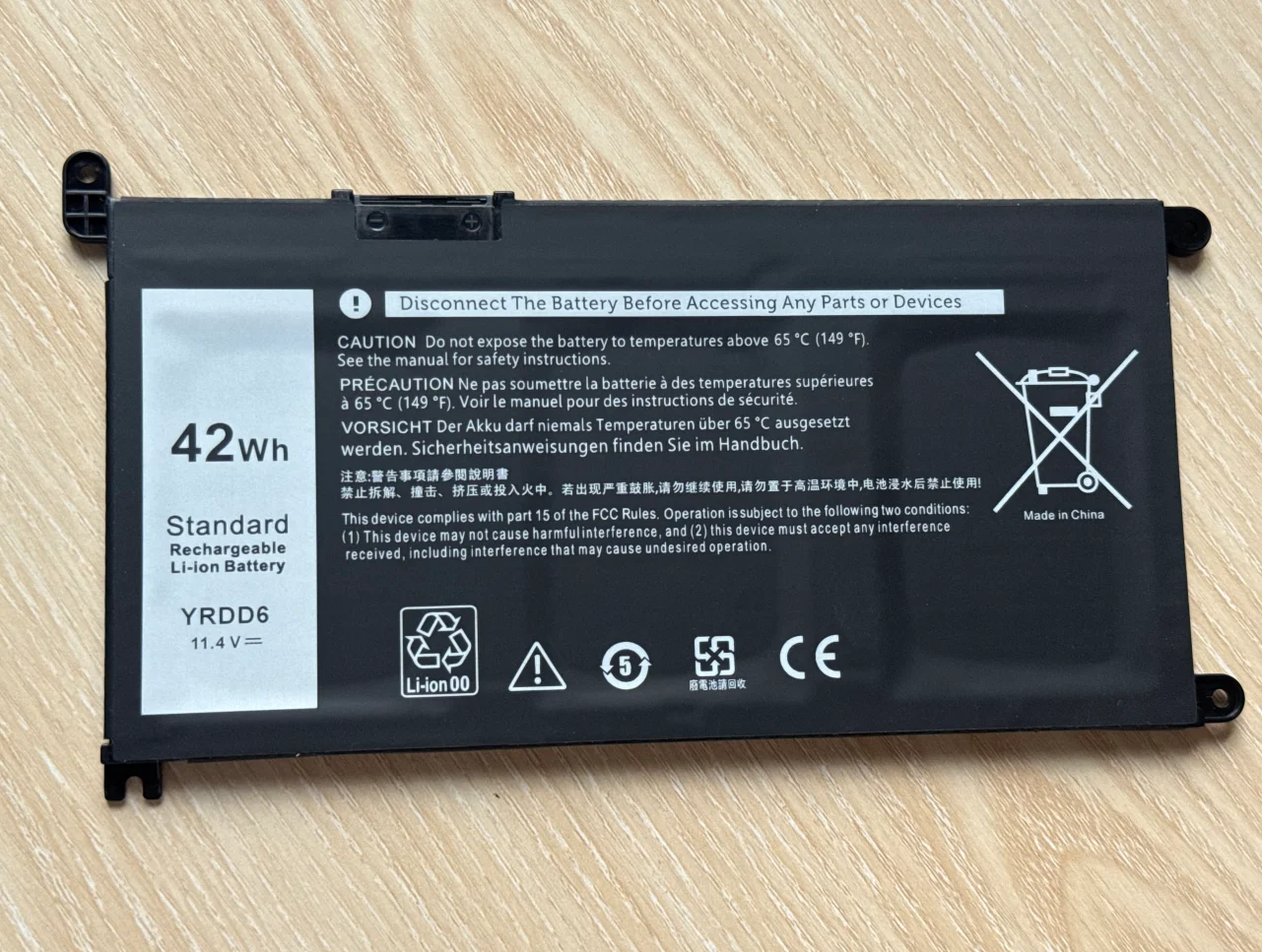 

YRDD6 42 Втч P61F 15 P85F 11,4 В Замена аккумулятора для Dell Inspiron 5584 3581 3582 3584 3593 3780 3781 5493 5590 5593 7560