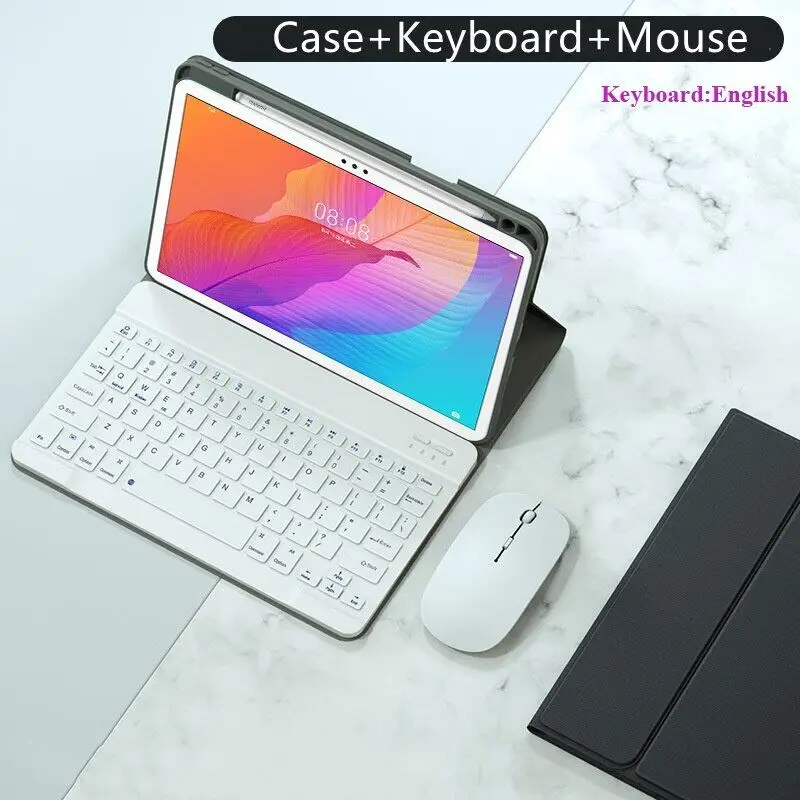 Magnetic Wireless Bluetooth Keyboard Mouse Case for OPPO Pad Air OPD2102A 10.36 inch with Pencil Holder Keyboard Casing