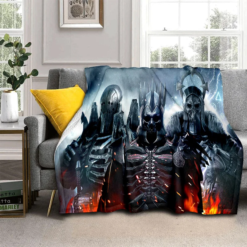 3D Game The W-Witcher Gamer Cartoon Blanket,Soft Throw Blanket for Home Bedroom Bed Sofa Picnic Travel Office Cover Blanket Kids