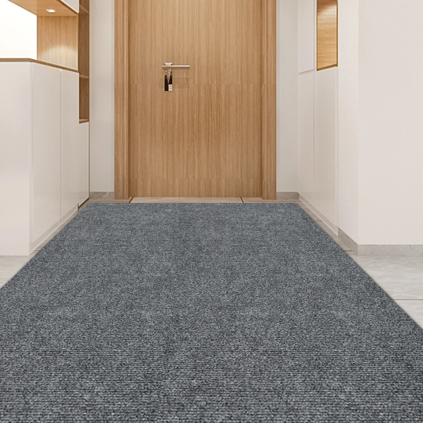 Tapis à rayures fines gris foncé, 1.2m x 3m, pour cendres de Cigarette, intérieur/extérieur, tapis d'entrée pour chambres à coucher, salons, salle de bains