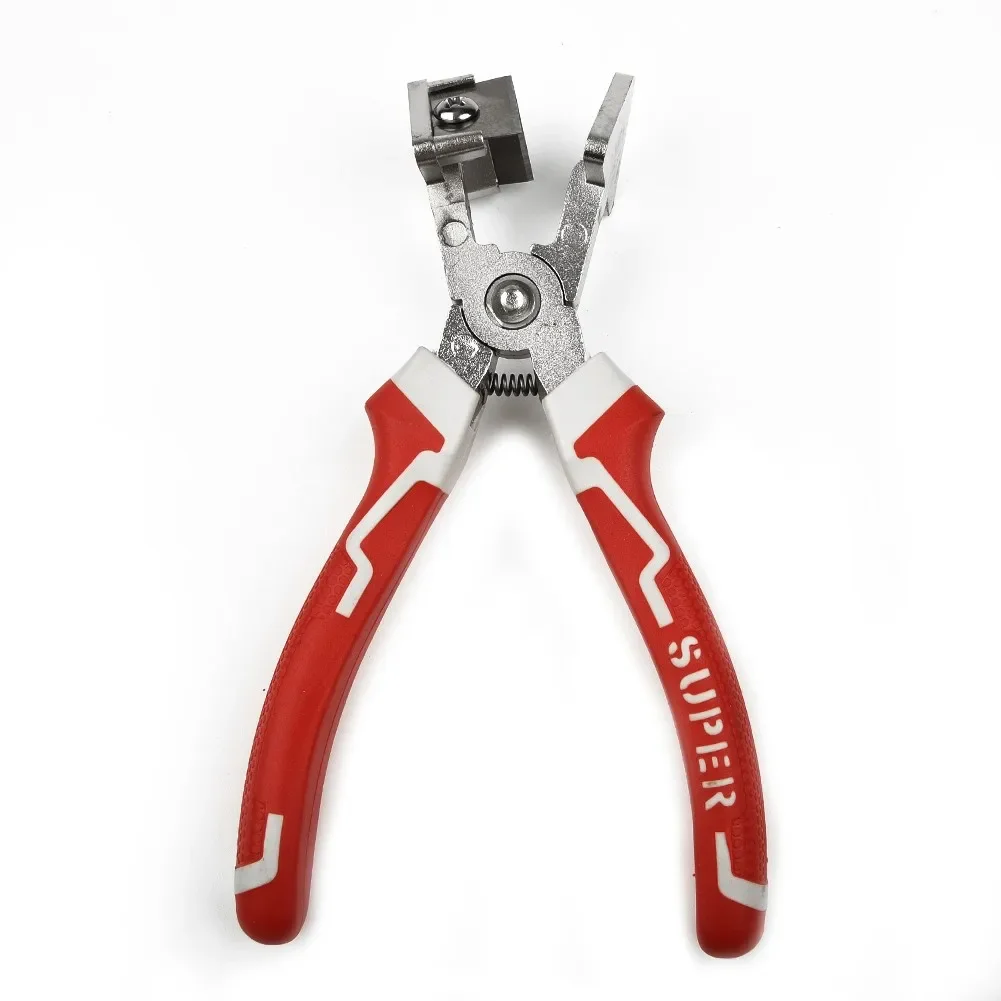 7        Industrial Right Angle Plier Rubber Strip Scissors Plastic Scissor Angle V Mouth Cutting Plier For Doors 90 Degree