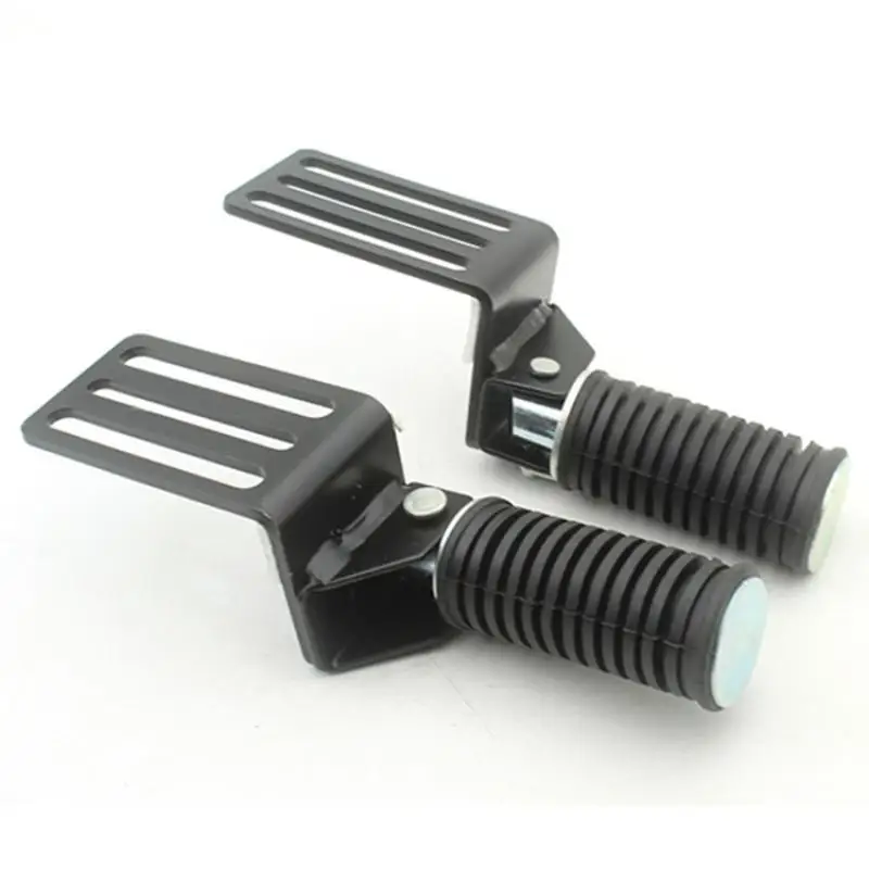 Foldable Metal Motorcycle Foot Pegs 2 Pack Comfortable Shock-absorbing Cruise Pedals for Long Distance Trips
