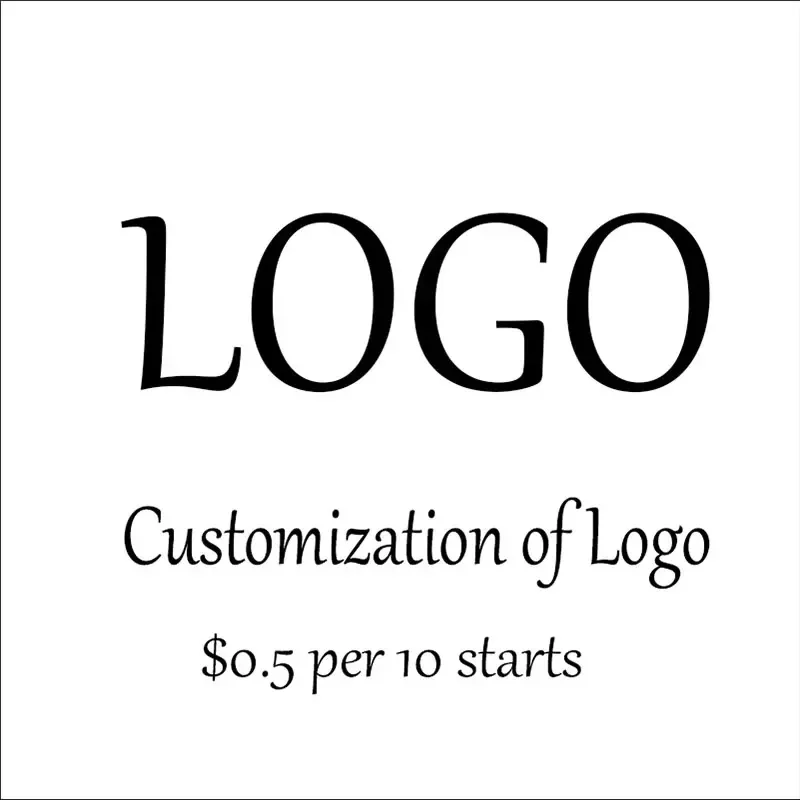 LOGO remake link, priced at $0.5 per link, with a minimum of 10 customizations