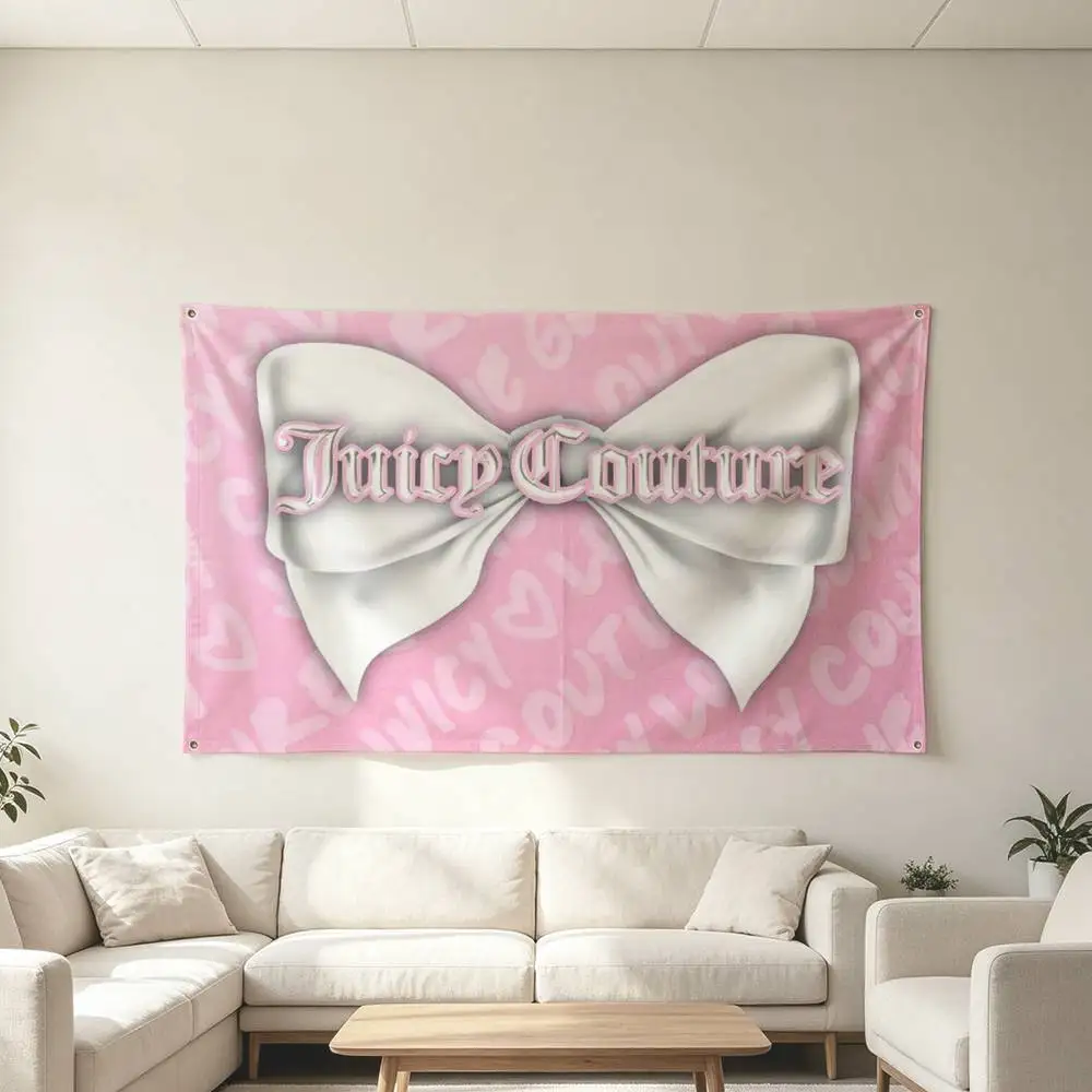 Juicy-Y Couture Fashion Brand Flags Wall Hanging Tapestry Outdoor Garage Room Decorative flag Background Blanket