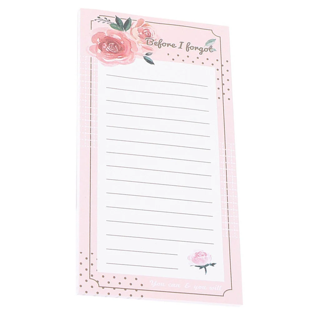 Notebook Magnetic Notepad for Fridge Force Planner Notepads Grocery List Paper to Do Shopping