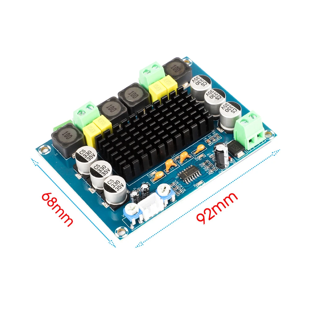 1PCS 2*120W DC12-26V Dual Channel Digital Stereo Audio Power Amplifier Board High Power CS8673 DIY 240W Amplificador Sound Board