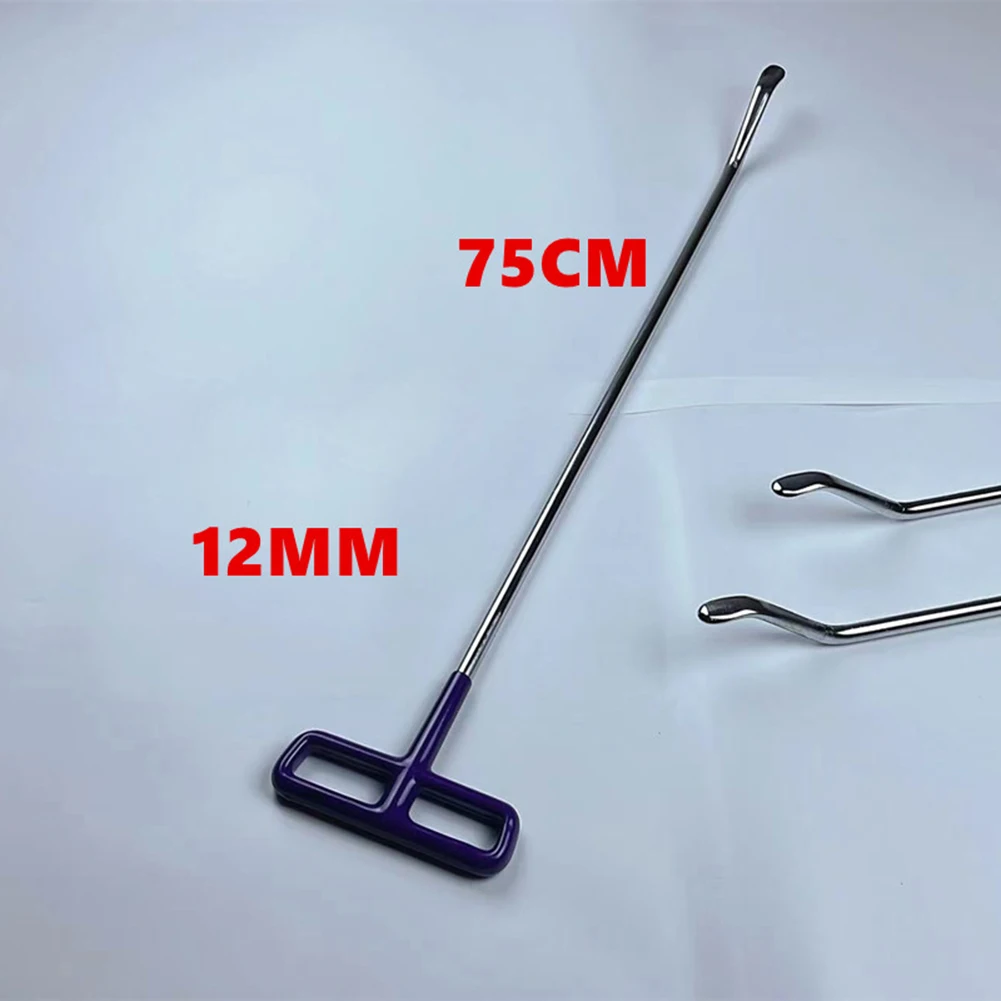 차체 페인트 없는 금속 푸시 로드 덴트 수리 도구, 우박 덴트 제거 로드 풀러, 미끄럼 방지 핸들 덴트 제거 로드