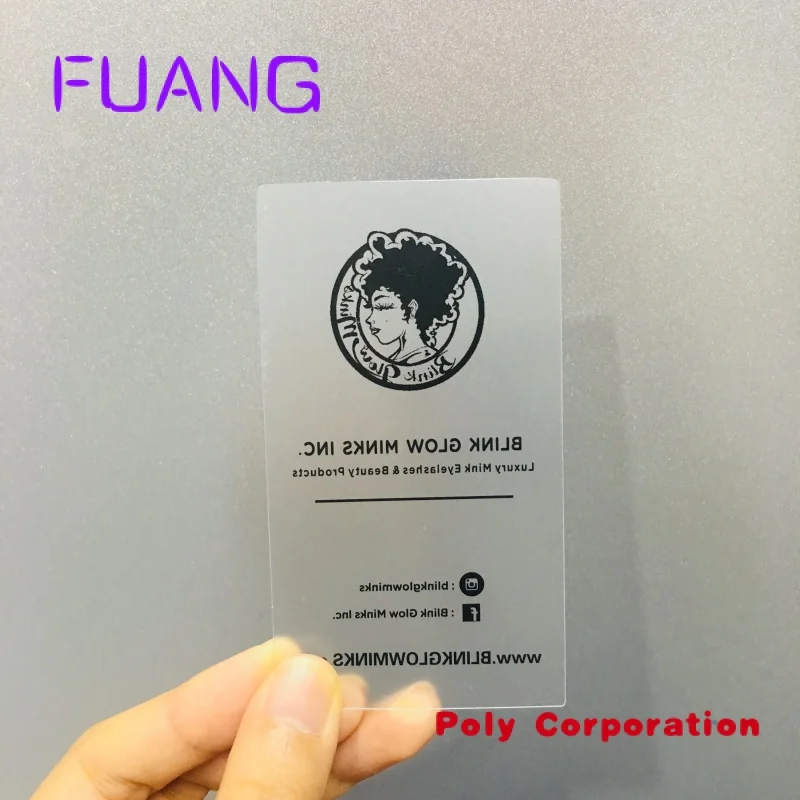 

Custom Customized printing plastic transparent PVC business card